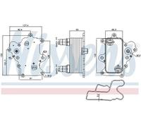 Radiateur d'huile moteur refroidi par eau 91457 NISSENS pour ALFA ROMEO FIAT