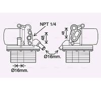 Radiateur d'huile moteur refroidi par eau FD3625H AVA QUALITY COOLING pour FORD