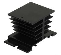 Radiateur dissipateur thermique en aluminium SSR pour dissipation de relais statique monophasé conçu pour les appareils avec un courant maximum de 15 A à la stabilité thermique
