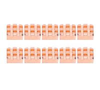 Radiateur Dissipateur Thermique en Laiton 10 Pièces, Refroidisseur CPU P9x4x9 - Résistance à la Corrosion, Dissipation Thermique Optimale pour Composants Électroniques