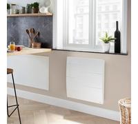 Radiateur double coeur de chauffe horizontal Malao - Blanc - 1000W
