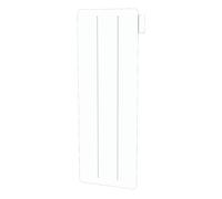 Radiateur double coeur de chauffe vertical céramique + film à inertie sèche Yox blanc 1 500W