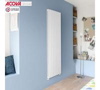 Radiateur à eau chaude FASSANE PREM'S vertical double blanc 2250W - ACOVA - SHXD-200-074