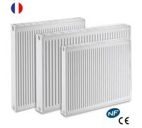 Radiateur eau chaude réversible - DE DIETRICH - 22HR - Acier Blanc - L400xH700 - 744W