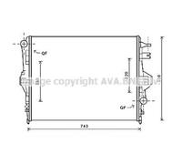 Radiateur Eau Pour VW Touareg Porsche Cayenne 7P5 92A