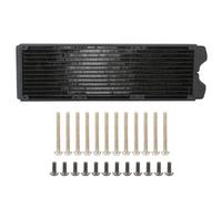 Radiateur échangeur de chaleur en aluminium pour refroidissement liquide du processeur d'ordinateur, haute performance, noyau en cuivre, port G1/4,