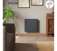 Radiateur électrique 1500W inertie fonte CHAMANE Nativ Horizontal connecté Gris Anthracite - INTUIS M198125