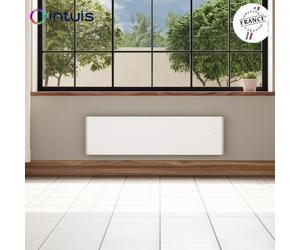 Radiateur électrique 1500W inertie fonte CHAMANE Nativ Plinthe connecté Blanc - INTUIS M198415