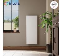 Radiateur électrique 1500W inertie fonte CHAMANE Nativ Vertical connecté blanc - INTUIS M198215