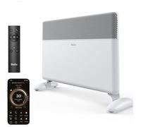 Radiateur Électrique À Inertie 2000 W Convecteur Connecté WiFi App Télécommande Sur Pied Ou Mural Thermostat Roulettes