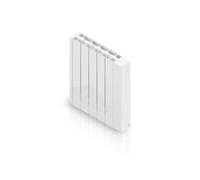 HJM Radiateur électrique à inertie fluide 1000 W HJM Alanis horizontal blanc Blanc G