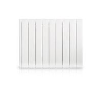 HJM Radiateur électrique à inertie fluide 1500 W HJM Alanis horizontal blanc Blanc