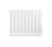 HJM Radiateur électrique à inertie fluide 1500 W HJM Alanis horizontal blanc Blanc