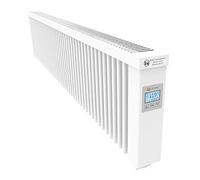 Radiateur électrique AeroFlow® SLIM 2000 avec briques réfractaires et multi-contrôleur FlexiSmart (Andorid et iOS) Chauffage à accumulation de surface en tant que chauffage d'appoint électrique