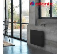 Radiateur électrique Atlantic DIVALI - Horizontal 1000W - Pilotage Intelligent Connecté Lumineux GRIS - 507624