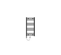 Radiateur Electrique avec Elément Chauffant 300W - 400 x 800 mm - Anthracite - Connexion Latéral - Forme Droit - Kit Montage Mural Inclus -