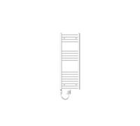 ECD Germany Radiateur Electrique avec Elément Chauffant 900W - 400 x 1200 mm - Blanc - Connexion Latéral - Forme Courbé - Kit de Montage Mural Inclus - Sèche-Serviettes Sahara pour Salle de Bain