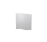 Radiateur électrique Axoo horizontal inertie fonte active - Intuis - 1000W - Blanc Satiné