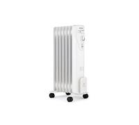 Radiateur électrique bain d'huile 1500W OCEANIC - 3 puissances - 7 éléments - Blanc - Mobile