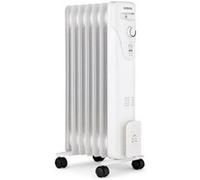 Radiateur électrique bain d huile 1500W OCEANIC 3 puissances 7 éléments Mobile Blanc G