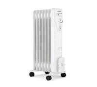 Radiateur électrique bain d'huile 1500W OCEANIC - 3 puissances - 7 éléments - Blanc - Mobile