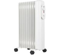 Radiateur électrique bain d'huile - 2000 W - OCEANIC - OCEABH2000W3 - Mobile - Blanc