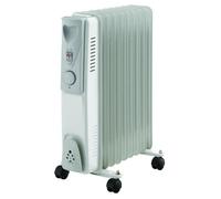 Radiateur électrique bain d'huile - 2000W - WARM TECH - 240V - Jusqu'à 30m3 - Gris