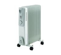 Radiateur électrique Bain D'huile - 2000w - Warm Tech - 240v - Jusqu'a 30m3 - Gris Warm Tech