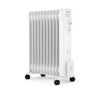 Radiateur électrique bain d'huile 2500W OCEANIC - 3 puissances - 11 éléments - Blanc - Mobile