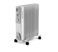 Radiateur électrique Bain D'huile - 2500w - Warm Tech - 240v - Jusqu'a 40m3 - Gris Warm Tech