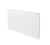 ACOVA, Radiateur électrique à fluide ThermoActif en aluminium Gamme Atoll Electrique Boîtier digital, puissance 500 Watts, hauteur 575 mm, largeur 397 mm, 4 éléments, Blanc RAL 9010