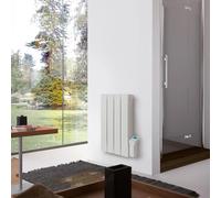 Radiateur électrique connecté à inertie fluide Deltacalor Monza 900W