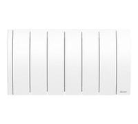 SAUTER Radiateur connecté à inertie Fluide Ipala - Bas - 700W - Blanc