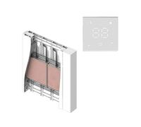 HEATZY - Radiateur électrique connecté Wi-Fi cœur de chauffe en céramique HEATZY GLOW 1500w