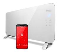 Radiateur électrique convecteur en Cristal 2000W. Contrôle WIFI par APP. Programmable. Compatible avec Alexa et Google Home.