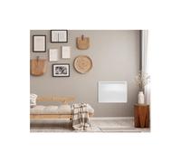 Radiateur électrique fixe a inertie seche céramique 1000W OCEANIC Rubis - Design galbé - Blanc - NF