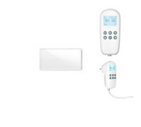 Radiateur électrique fixe, 170 W, affichage du contrôle de la température, protection contre la surchauffe, 62 x 32 x 1,5 cm, blanc