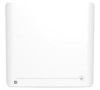 Radiateur électrique fixe à inertie sèche céramique 1000W, détecteur de présence et thermostat interchangeable BESTHERM Diane horizontal blanc Blanc G