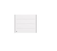 Radiateur électrique fixe à inertie sèche céramique 1000W Bestherm TANIN horizontal blanc [#ffffff]