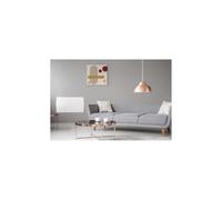Radiateur électrique fixe à inertie sèche céramique 1500W OCEANIC Rubis - Façade verre - Blanc - NF