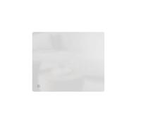 Radiateur électrique fixe à inertie sèche céramique - BESTHERM - IRIS 1000W - Façade en verre - horizontal blanc