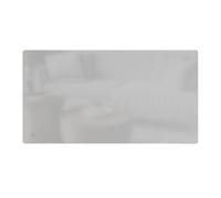 Radiateur électrique fixe à inertie sèche céramique façade en verre 2000W Bestherm IRIS horizontal blanc [#ffffff]