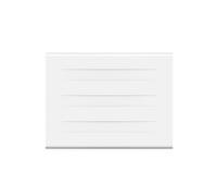 Radiateur électrique fixe a inertie seche - Double coeur de chauffe - 1000 W - OCEANIC - Blanc mat -NF