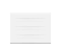 Radiateur électrique fixe à inertie sèche - Double coeur de chauffe - 1000 W - OCEANIC - Blanc mat -NF