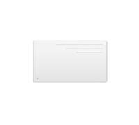 Radiateur électrique fixe à inertie sèche fonte 1500W Bestherm MOTU horizontal blanc [#ffffff]