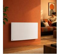 Radiateur électrique fixe à inertie sèche fonte - BESTHERM - BIA 1500W - horizontal blanc