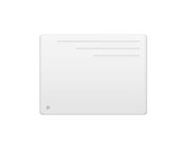 Radiateur électrique fixe à inertie sèche fonte - BESTHERM - MOTU 1000W - horizontal blanc - NF
