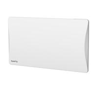 Radiateur électrique fixe connecté WiFi à inertie sèche fonte - BESTHERM - ALOA CONNECT 2000W - horizontal blanc