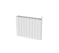 Radiateur électrique fonte aluminium à inertie sèche mural Astios Sannover 2000 W Blanc