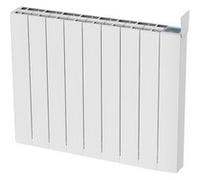 Radiateur électrique fonte aluminium à inertie sèche mural Astios Sannover 2000 W Blanc